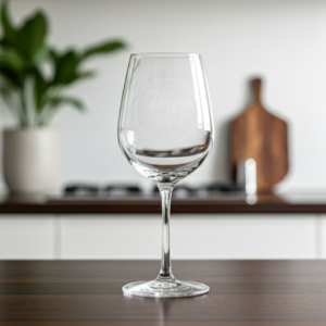 Custom Etched Wine Glass